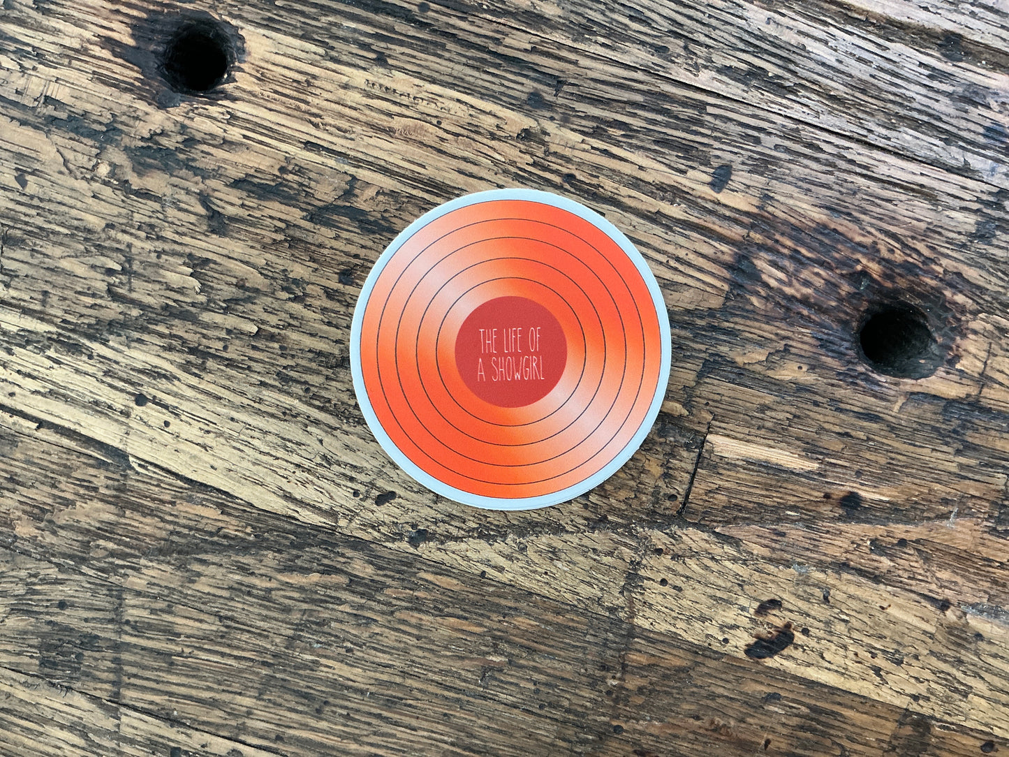 FRBE - The Life of a Showgirl Record Vinyl Sticker