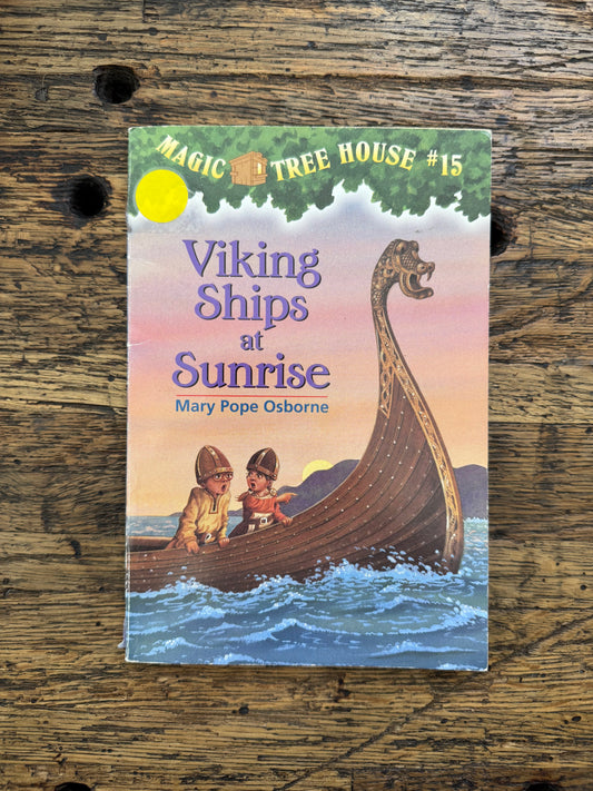 Viking Ships At Sunrise -used