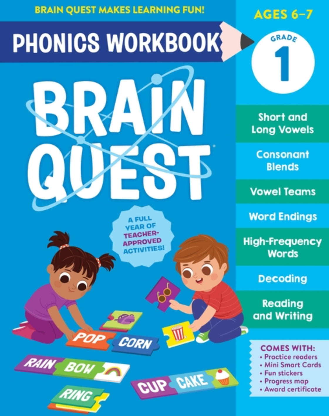 Brain Quest Phonics Workbook: Grade 1 (Brain Quest Phonics Workbooks #3)