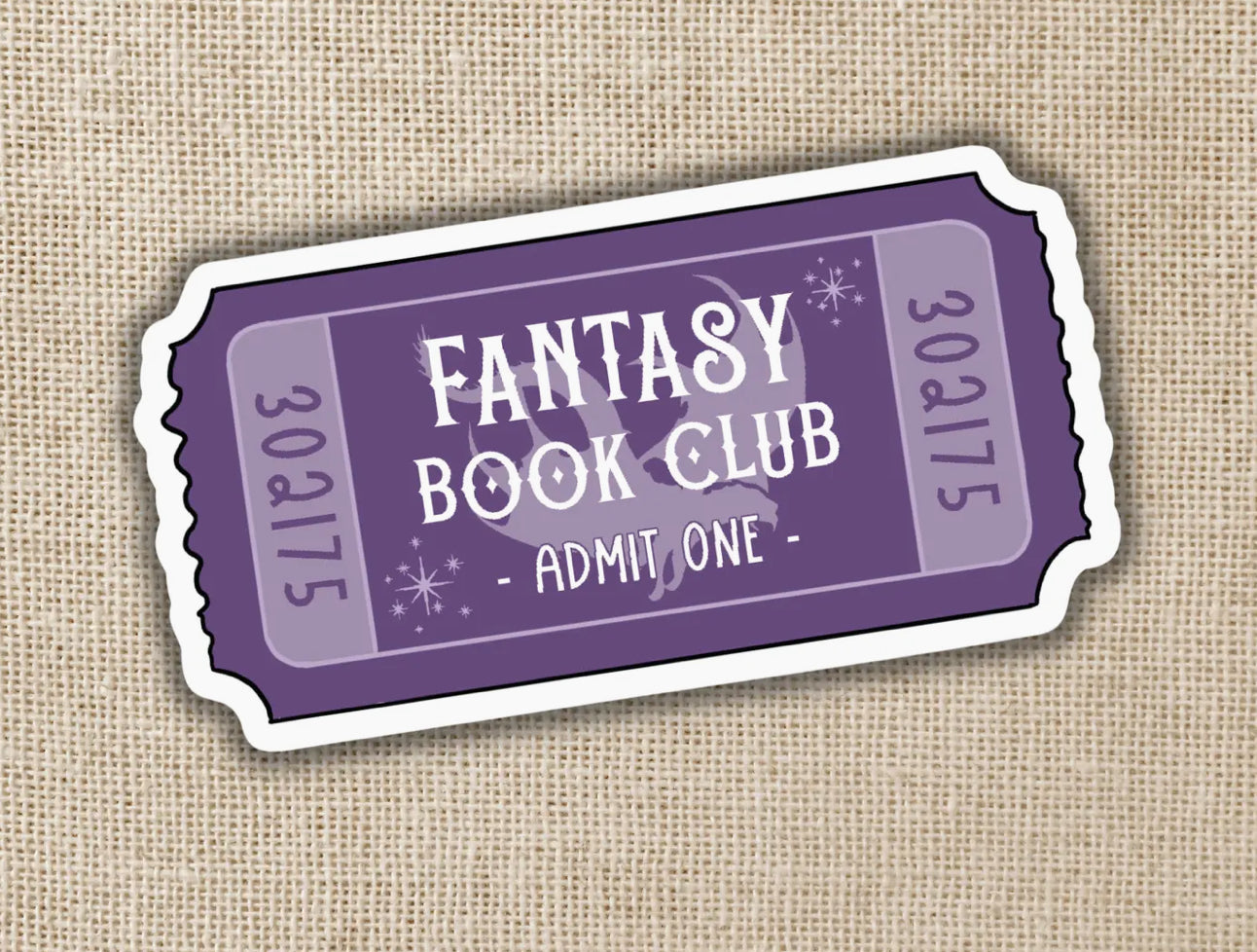 WE - Fantasy Book Club Ticket Sticker