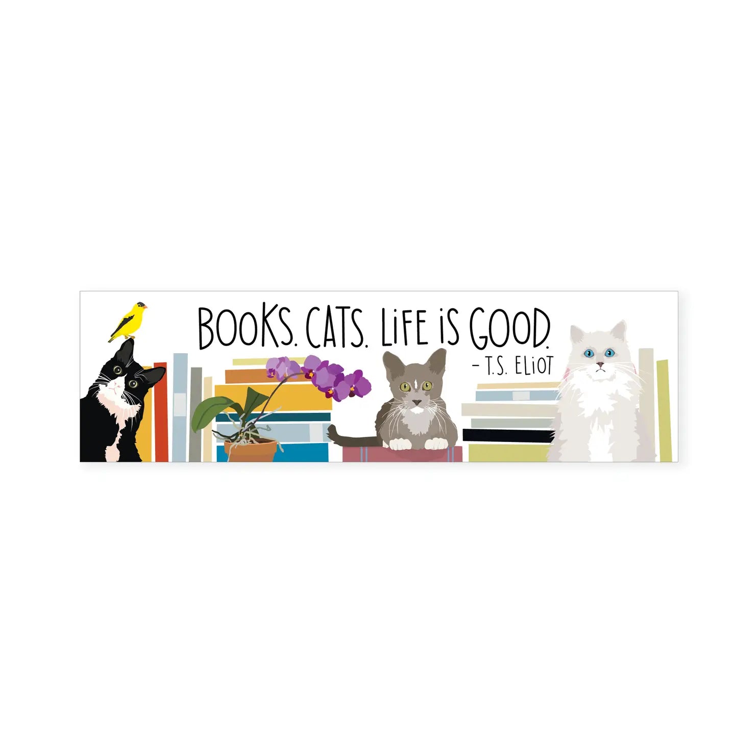 A2 - T.S. Eliot Good Life Quote - Bookmark