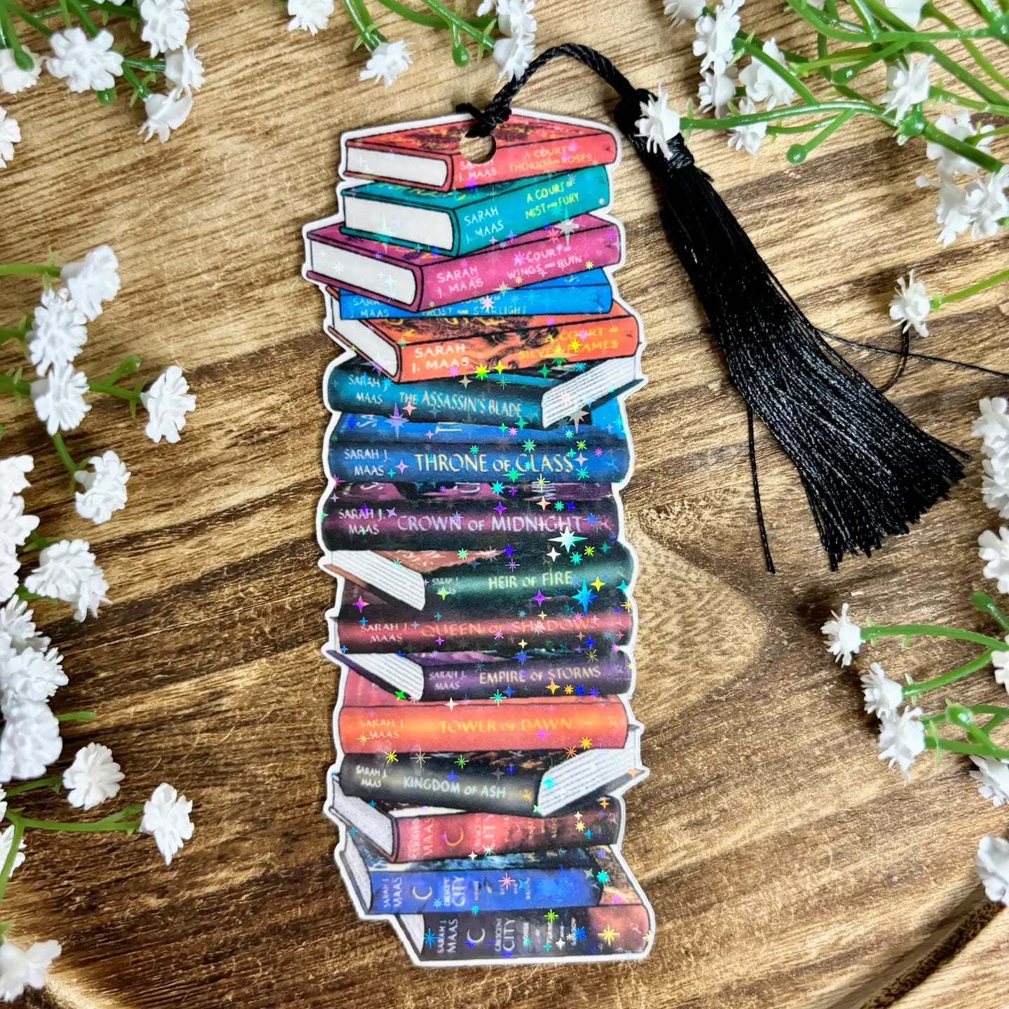 AN - Sjm Books Bookstack Cardstock Bookmark
