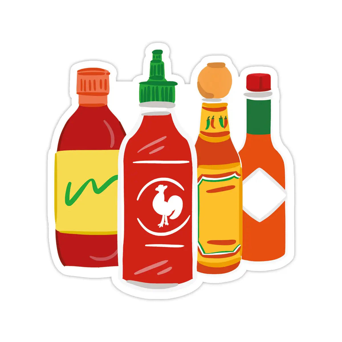 BWS - Hot Sauces Vinyl Sticker