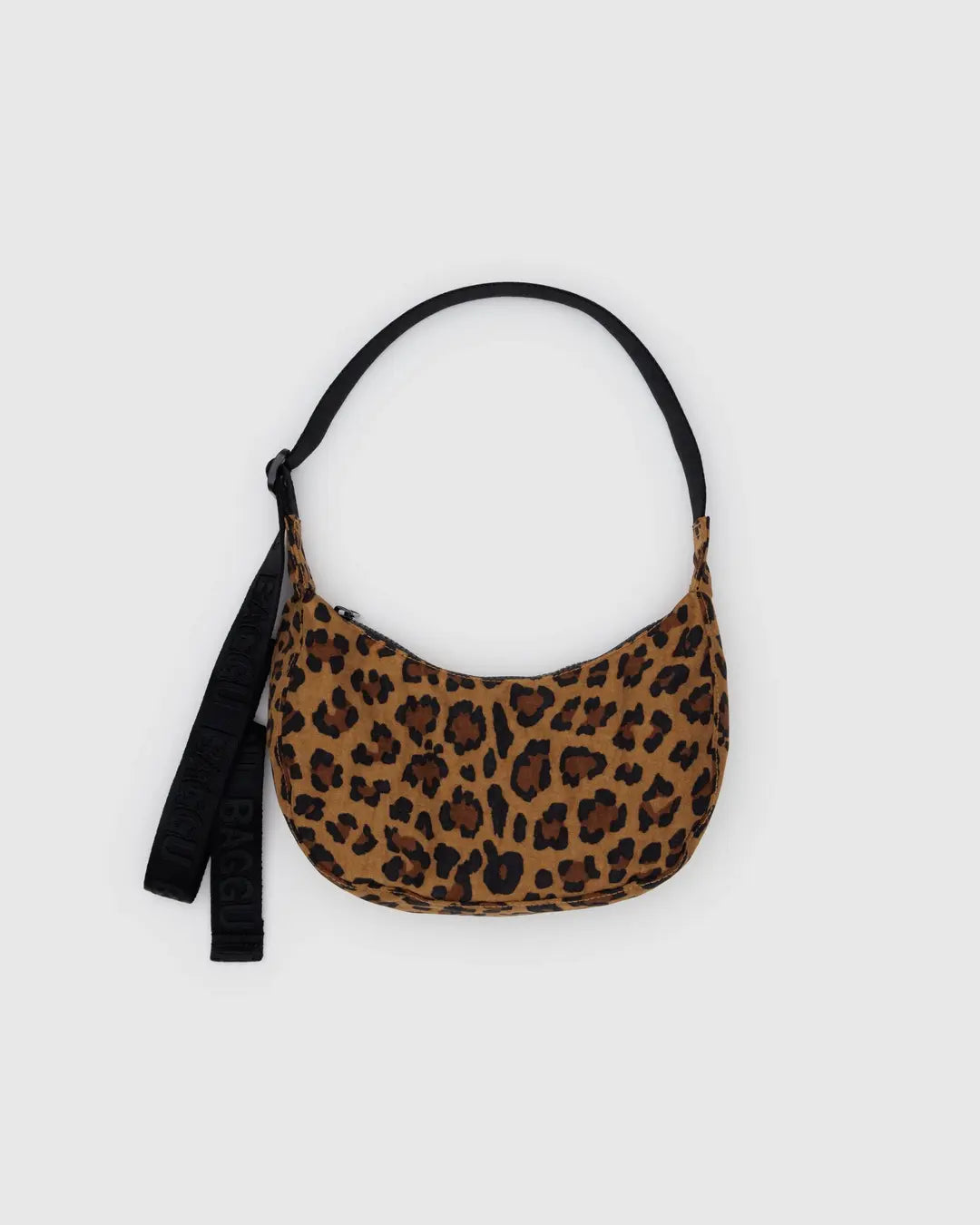 BAGGU - Small Nylon Crescent Bag, Leopard