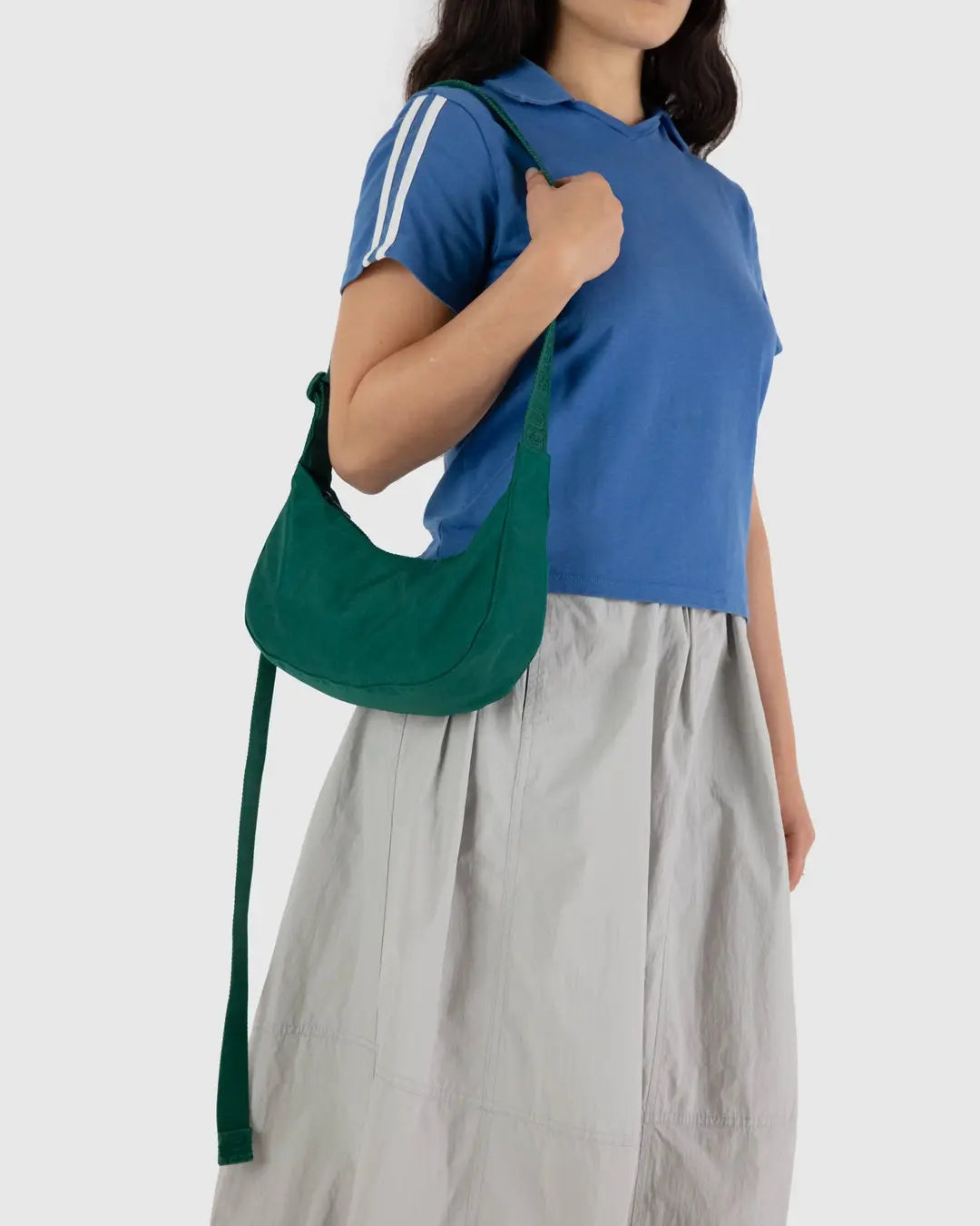 BAGGU - Small Nylon Crescent Bag, Cypress
