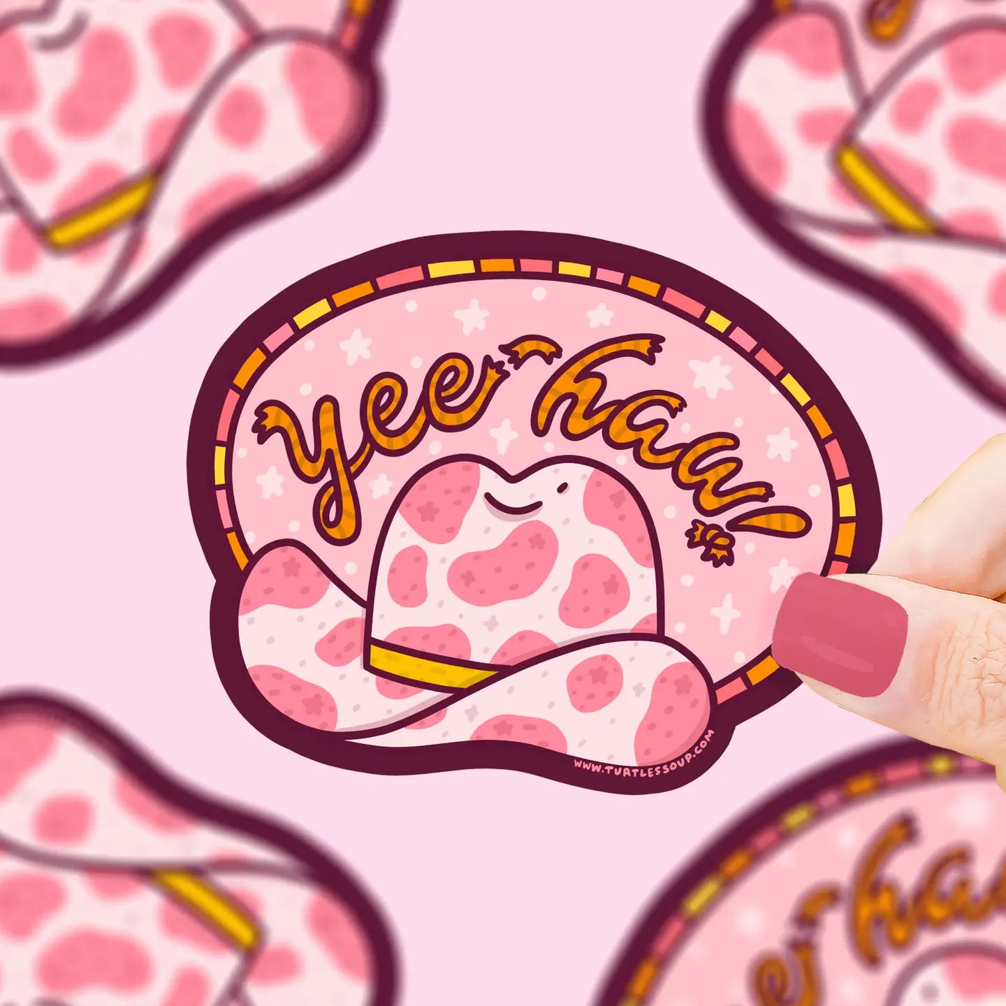 TS - Yee Haw Cowgirl Country Girl Vinyl Sticker