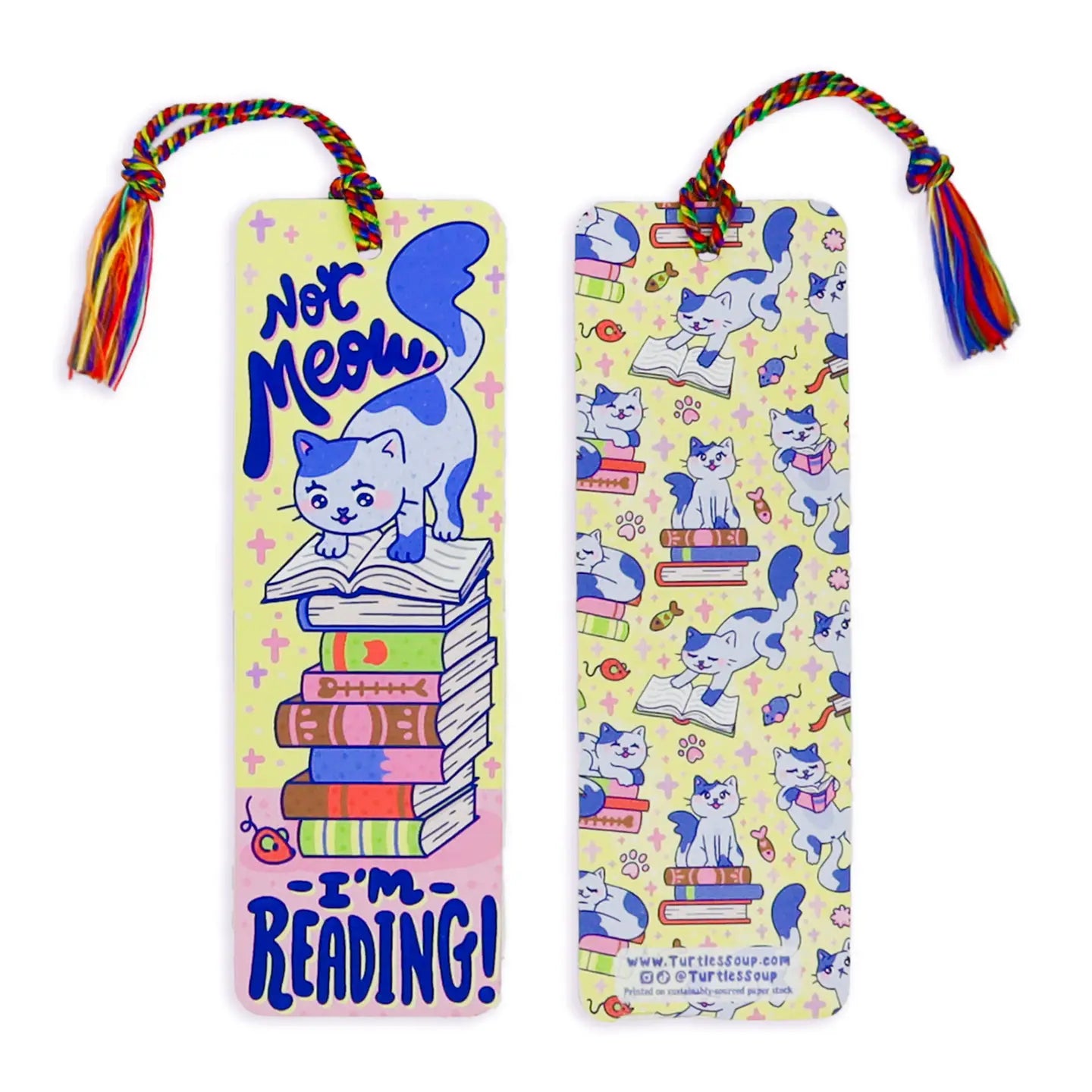 TS - Not Meow I’M Reading Reader Gift Bookmark with Tassel