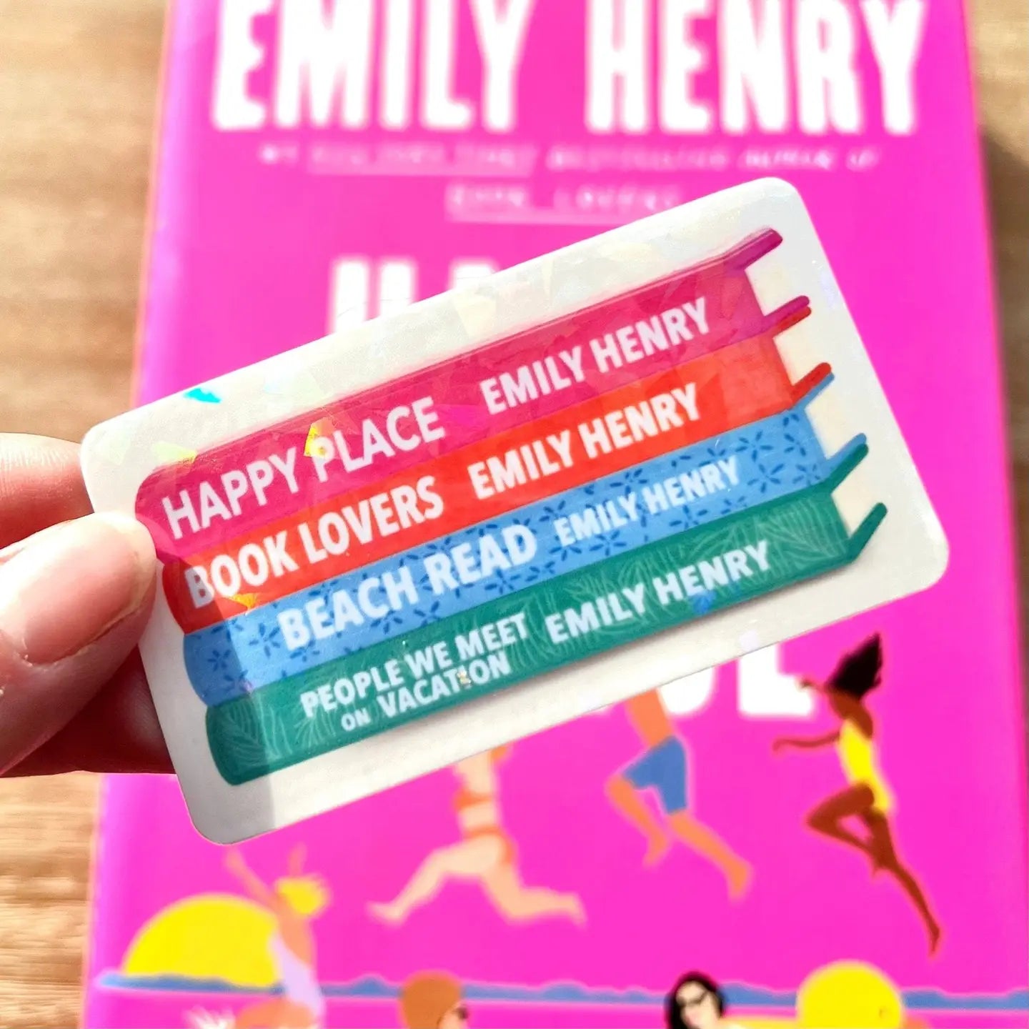 AN - Emily Henry Bookstack Sticker