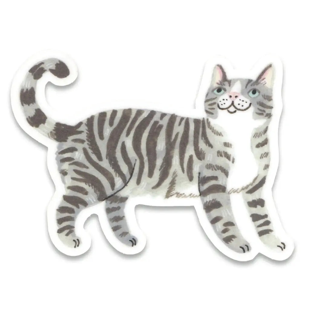 PM - Gray Cat Sticker