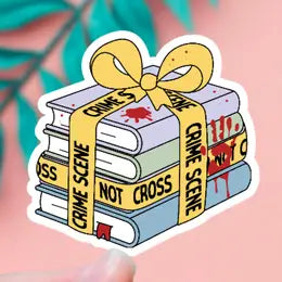 ES - Tru Crime Books Sticker