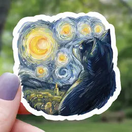 MGC - Van Gogh Style Cat Sticker