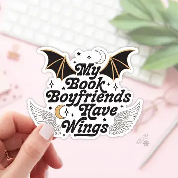 BLM - My Book Boyfriends Have Wings Sticker