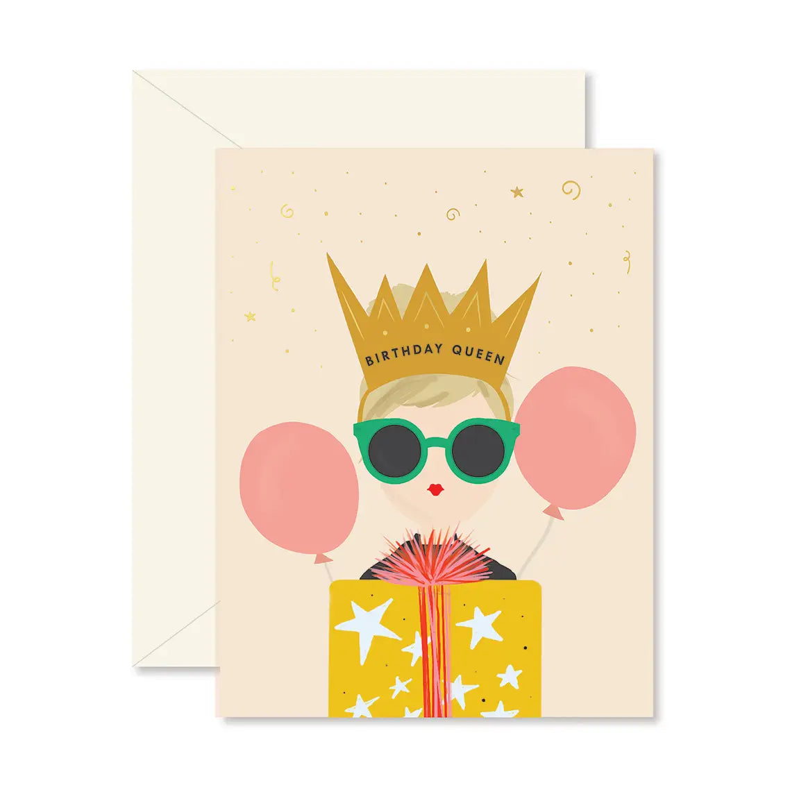 GPD - Birthday Queen Greeting Card