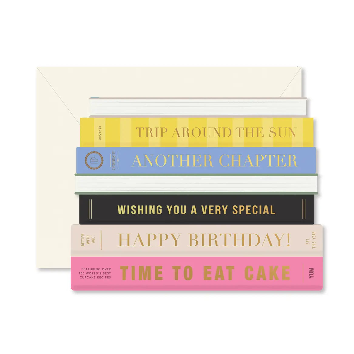 GPD - Birthday Books Die-Cut Greeting Card