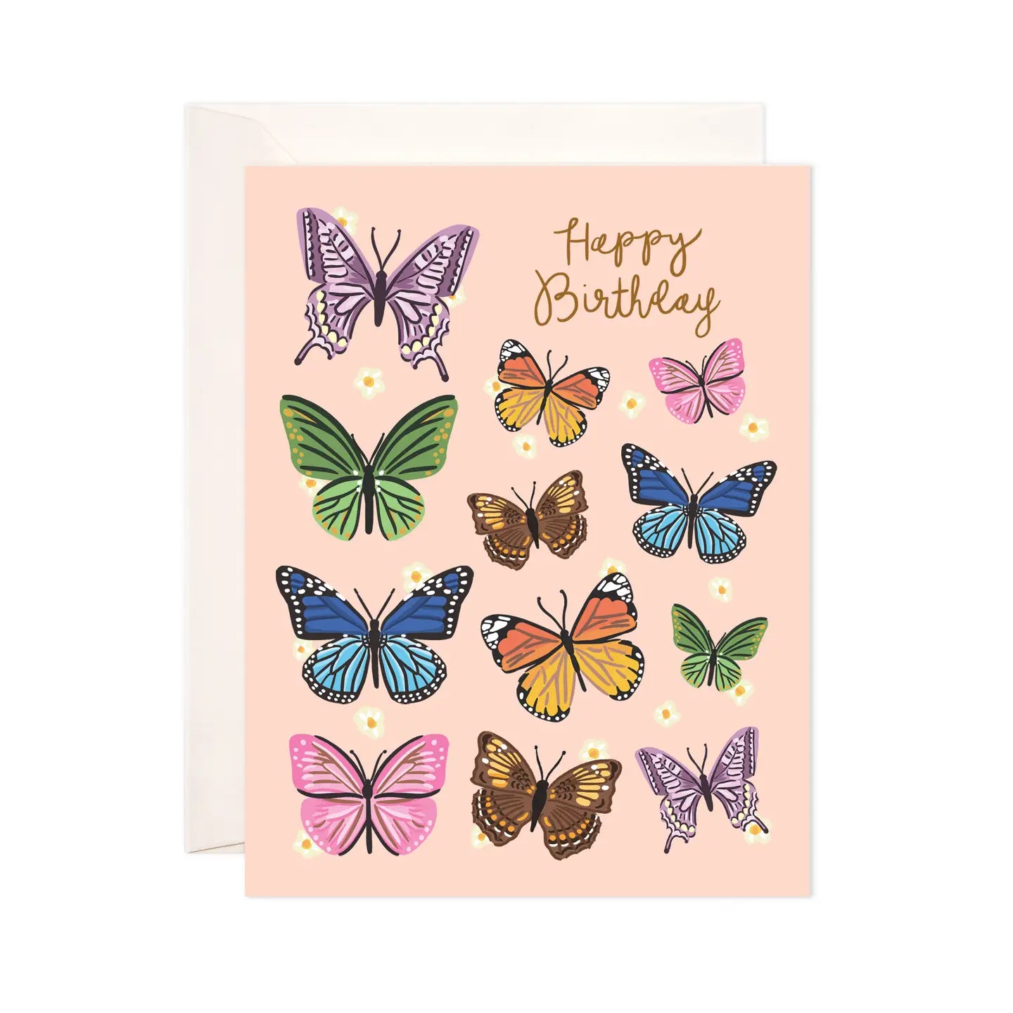 BWS - Birthday Butterflies Greeting Card - Birthday Card