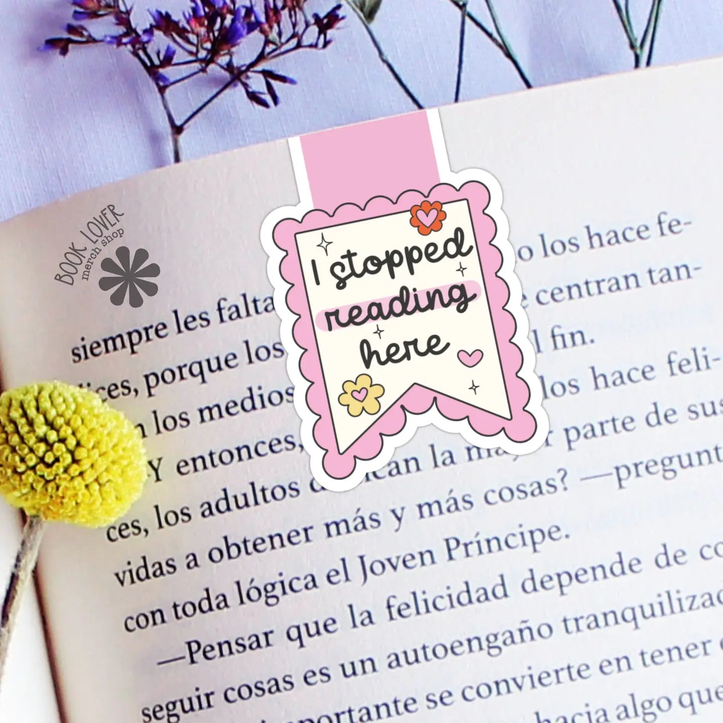 BLM - I Stopped Reading Here Magnetic Bookmark / Bookish Bookmark