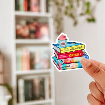 AN - Abby Jimenez Bookstack Sticker