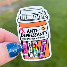 AN - Bookish Antidepressants Sticker