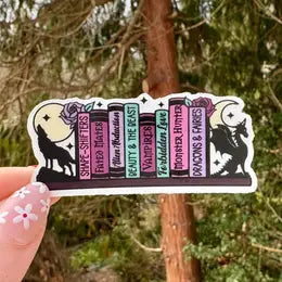 AN - Dark Romantasy Tropes Shelf Sticker