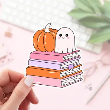 BLM - Halloween Book Stack Sticker