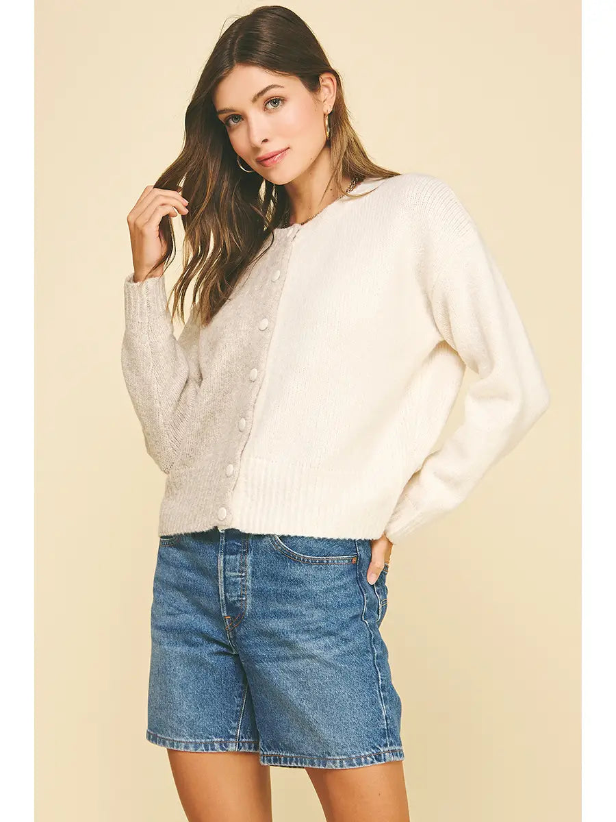SWEATER - Color Block - 6758 - ML