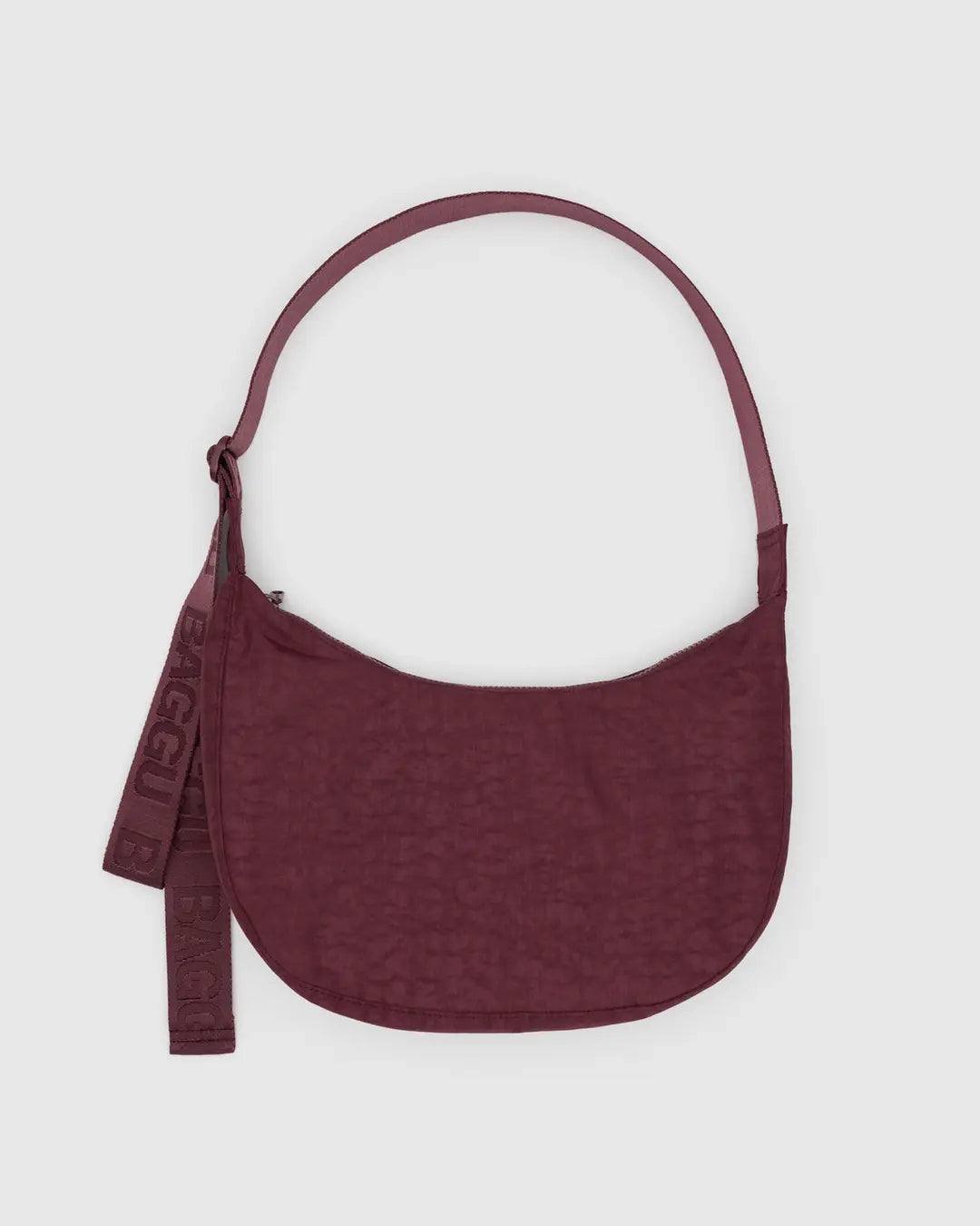 BAGGU - Medium Nylon Crescent Bag, Mahogany