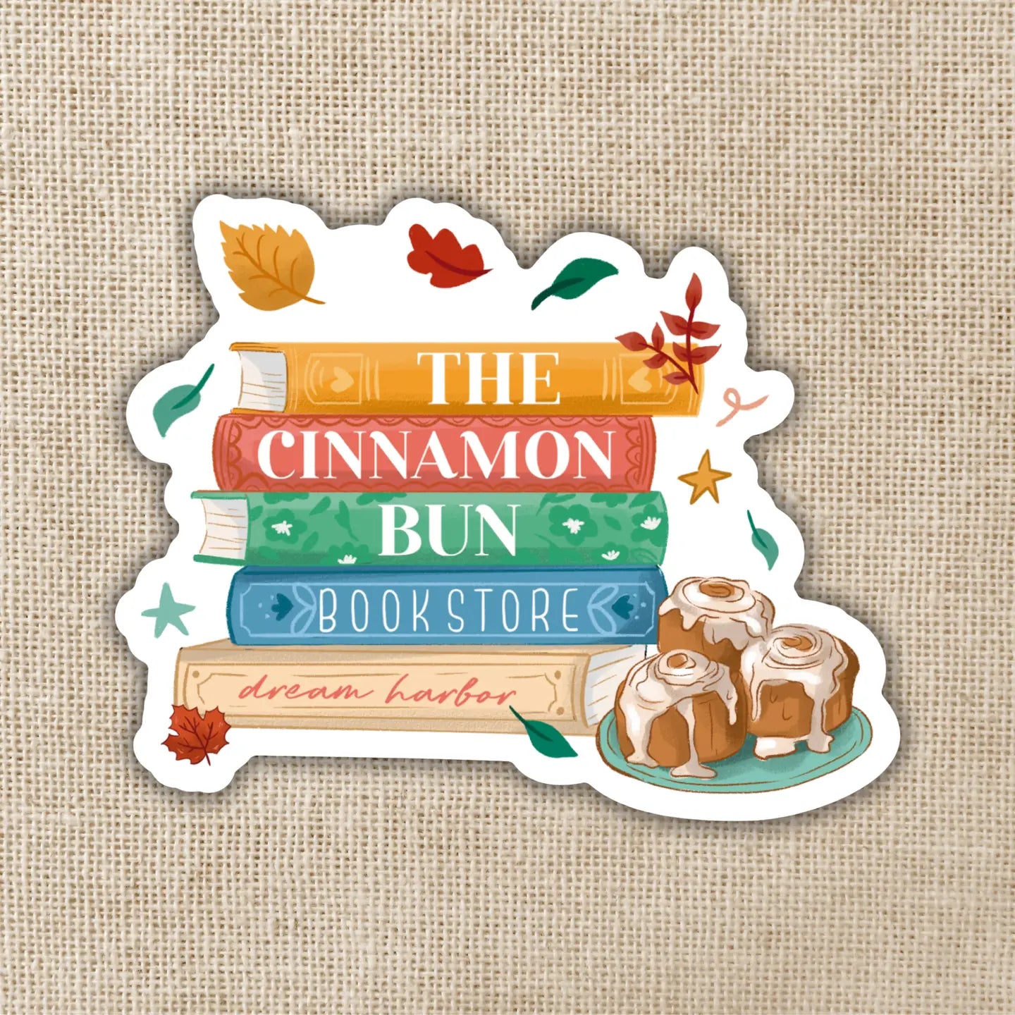 KOT - Cinnamon Bun Book Store Sticker | Dream Harbor