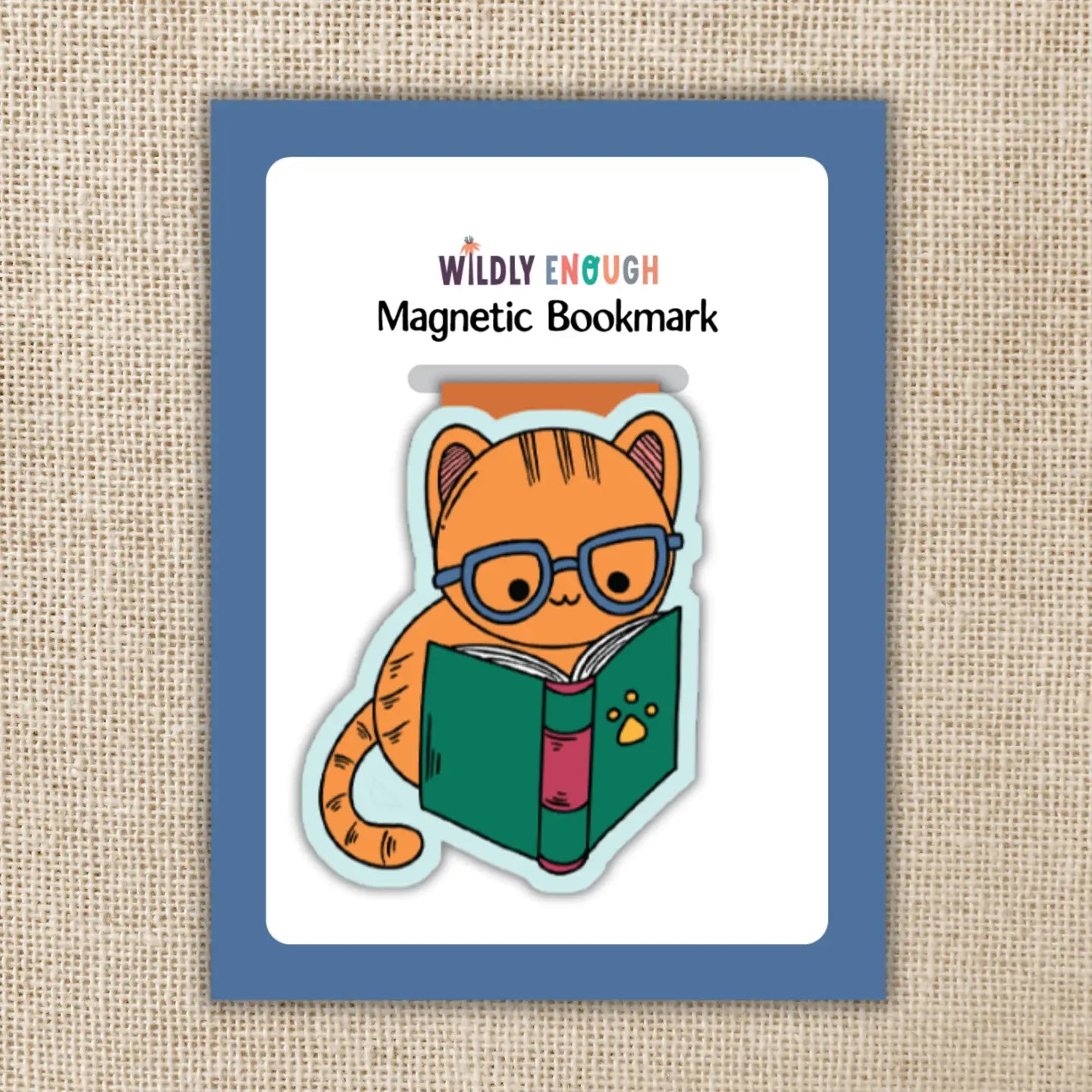 KOT - Cat Reading Magnetic Bookmark