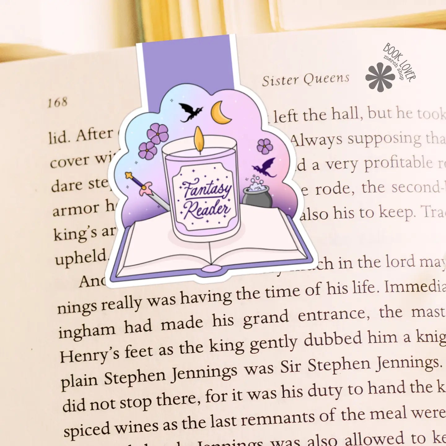 BLM - Fantasy Reader Magnetic Bookmark