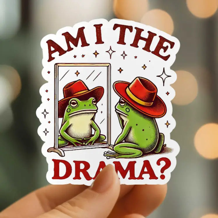 MMT - Funny Am I the Drama Vinyl Sticker