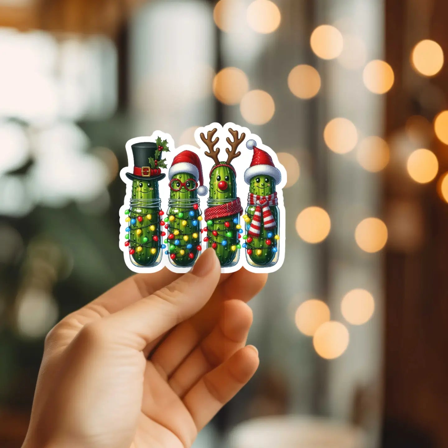 MMT - Funny Christmas Pickles Vinyl Sticker
