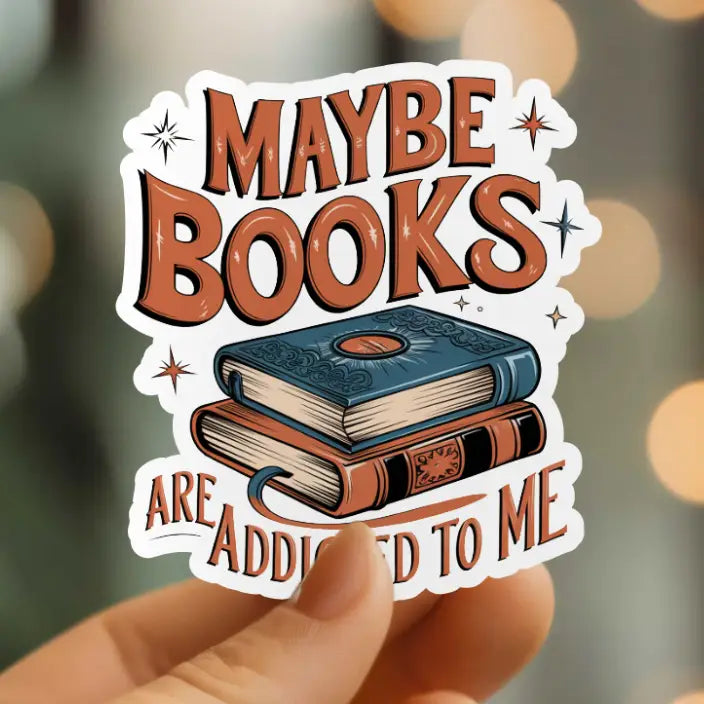 MMT - Maybe Books Are Addicted To Me Vinyl Sticker