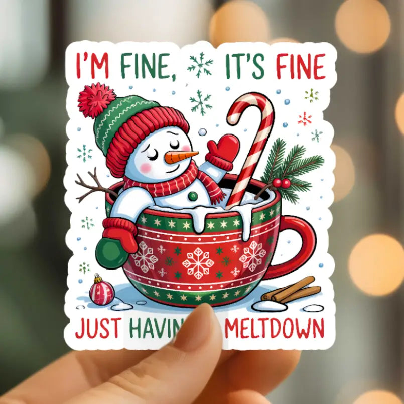 MMT - Funny Just Having A Meltdown Vinyl Sticker