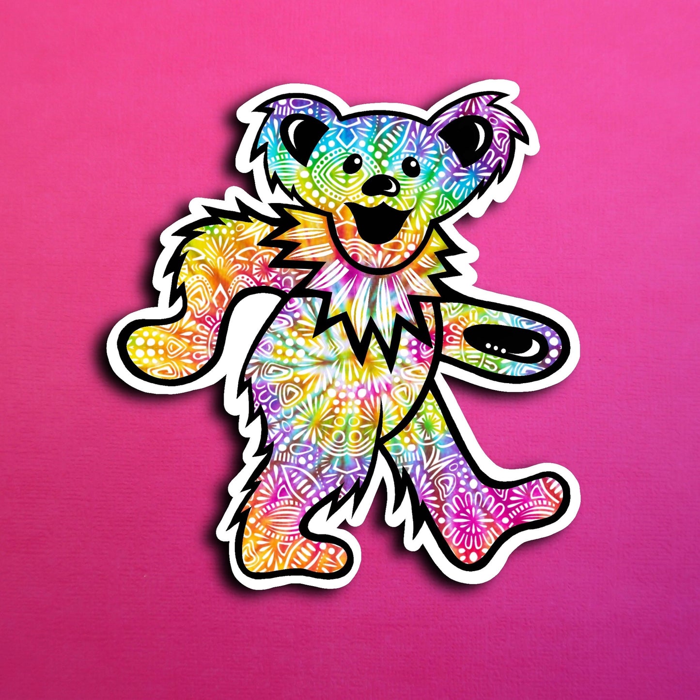 ZD- Trippy Bear Sticker (Waterproof)