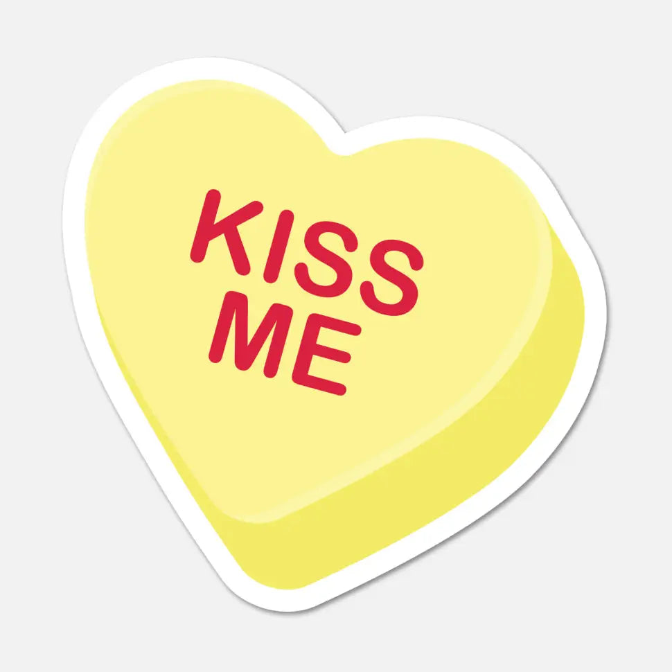 FN - Kiss Me Candy Heart Sticker