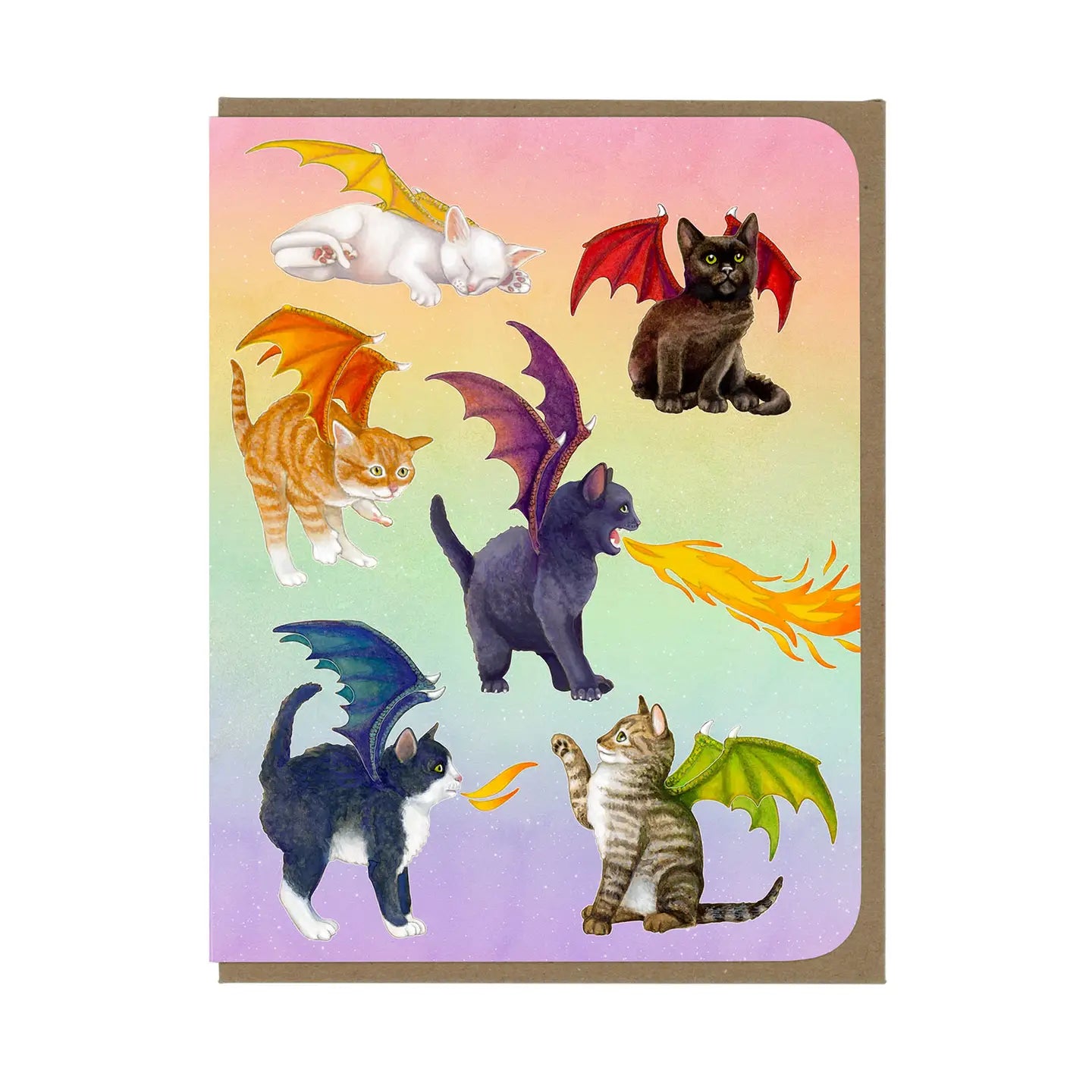 ARMI - Super Magical Dragon Kittens - Blank Card