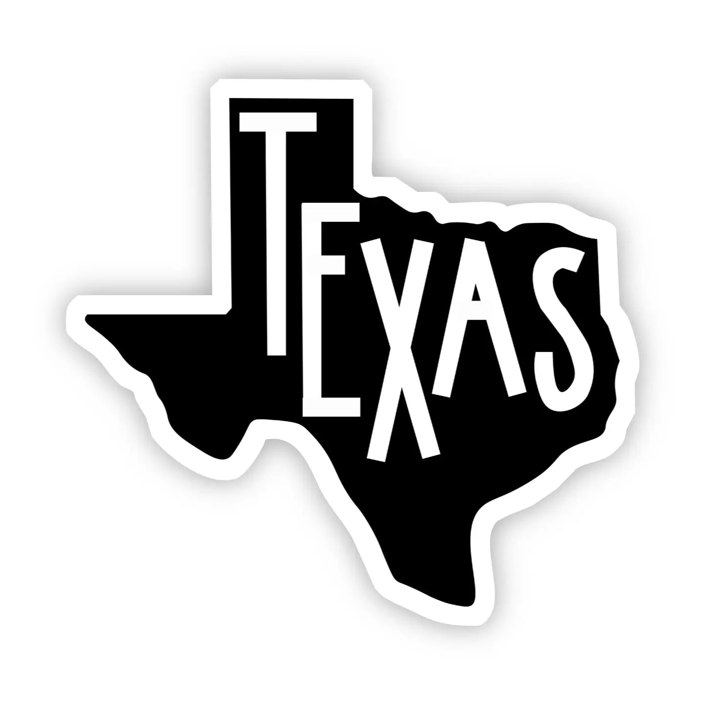 BM - Texas Sticker (Black and White)