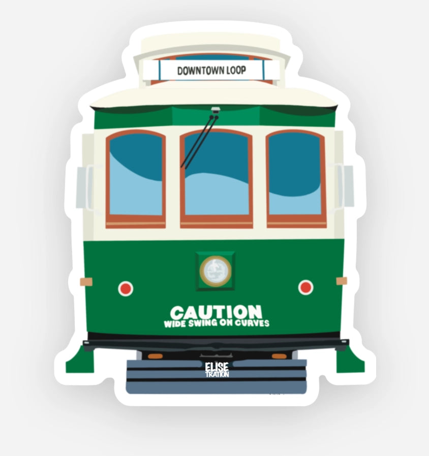 HA.BA - Galveston Trolly: Green