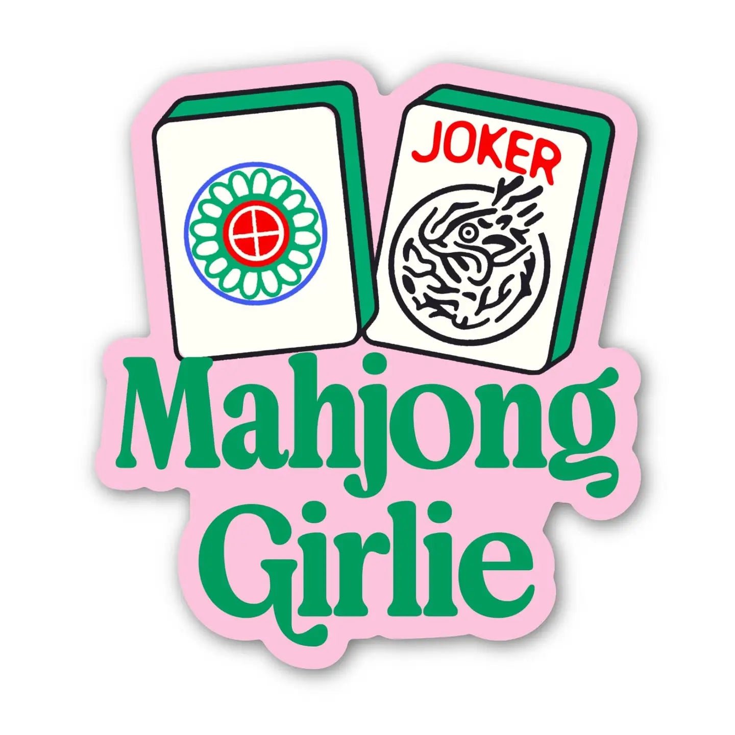 BM - Mahjong Girlie Tile Mahjong Sticker