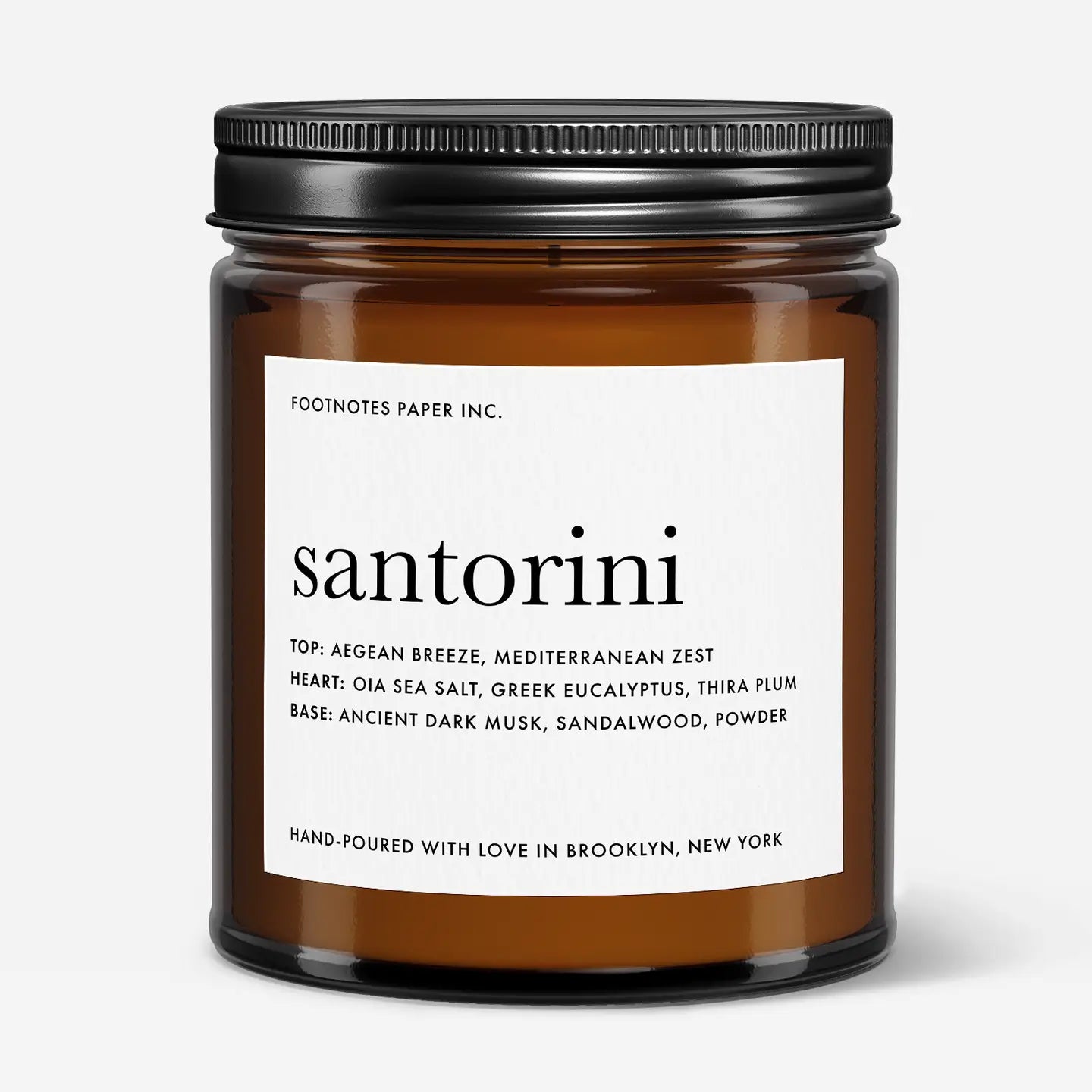 FN - Santorini Candle - Sea Salt, Musk, Eucalyptus - Soy Candle
