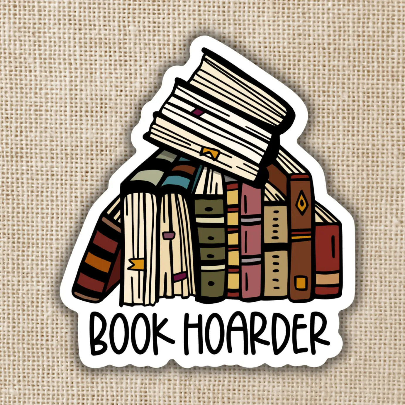 KOT - Book Hoarder Sticker