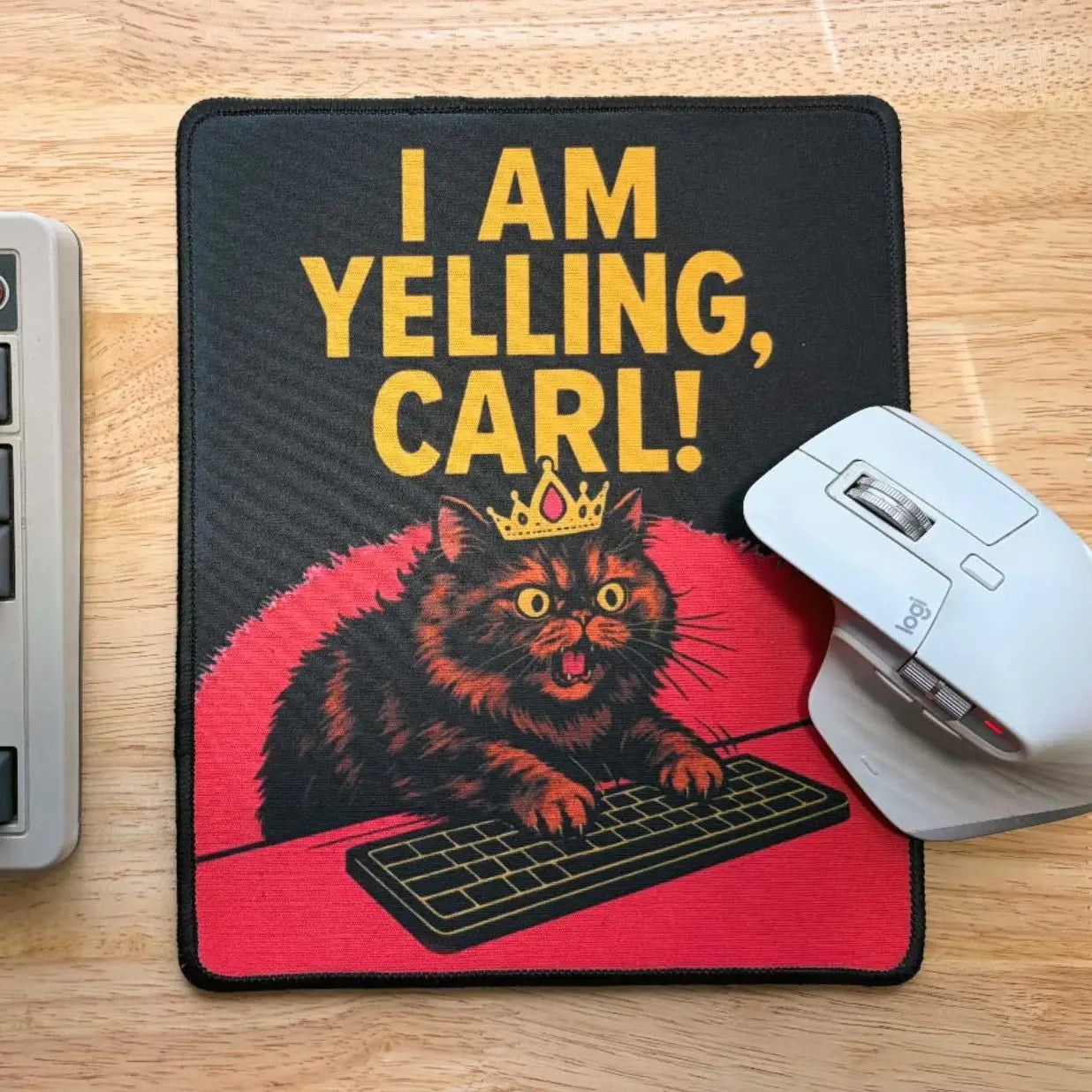 QAC - Princess Donut "I Am Yelling, Carl" Mouse Pad