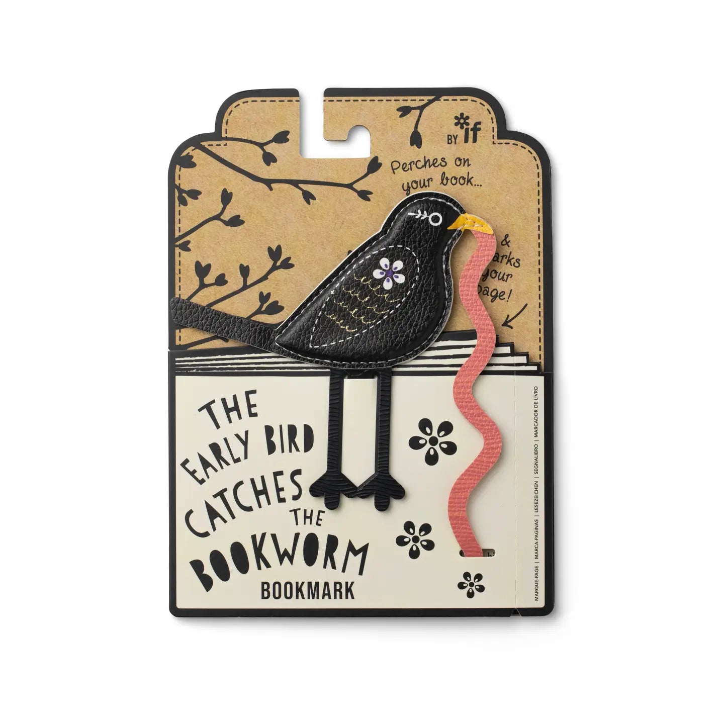 IU - Early Bird Catches the Bookworm Bookmark - Blackbird