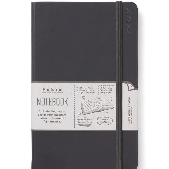 IA - Bookaroo A5 Notebook Black