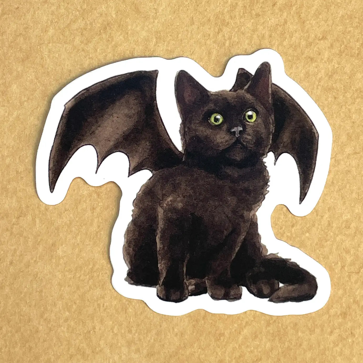 ARMI - Sitting Down Bat Kitten - Vinyl Sticker
