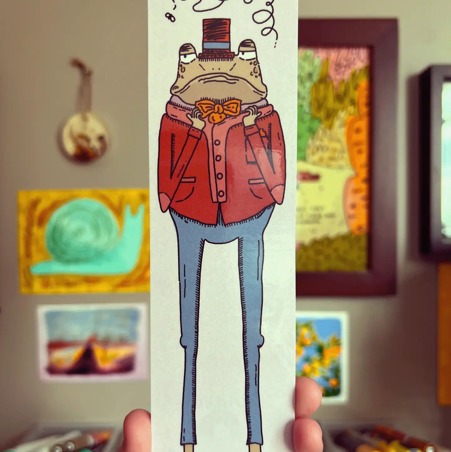 KV - Gentleman Frog Bookmark
