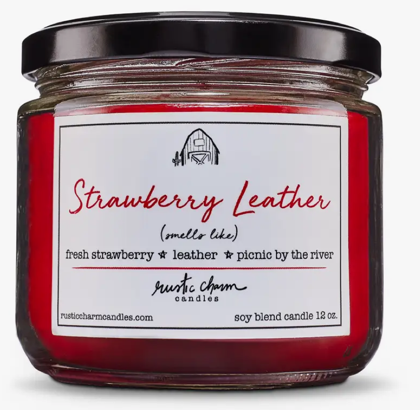 CANDLE - Strawberry Leather