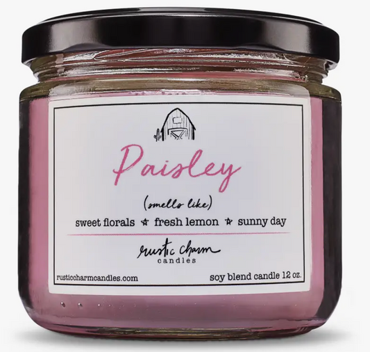 Paisley Candle