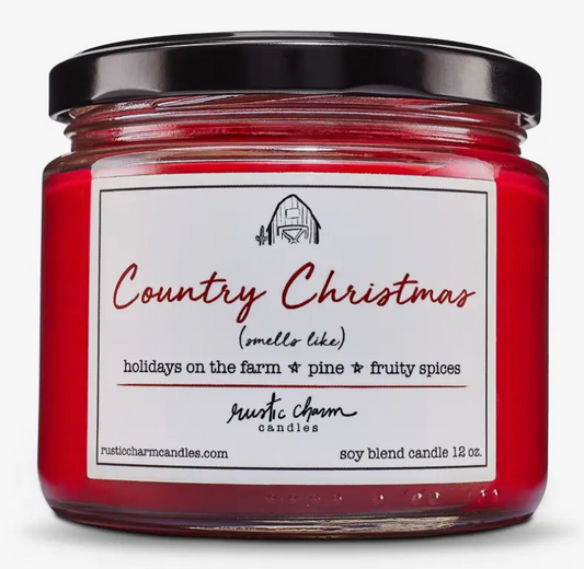 Country Christmas Candle