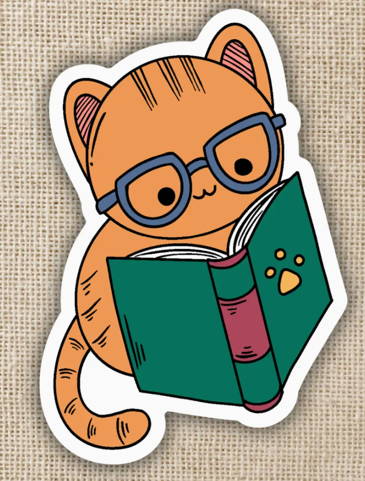 KOT - Cat with Glasses Sticker